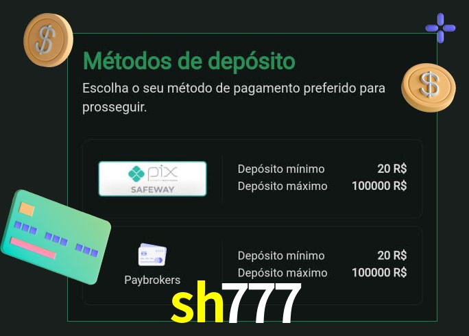 O cassino sh777 oferece uma grande variedade de métodos de pagamento
